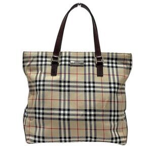Burberry Blue Label Nylon Leather Handbag